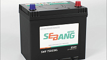 Аккумуляторная батарея SEBANG 65 А/ч SMF 75D23KL ОБР 232x175x225 EN580 высокий