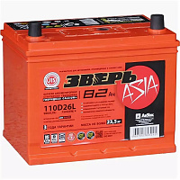 Аккумулятор ЗВЕРЬ ASIA 82 А/ч ОБР 260x175x225 EN750