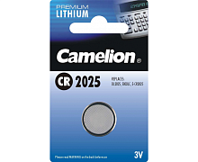 /Батарейка литиевая дисковая специальная 3В 1шт Camelion Lithium CR2025-BP1
