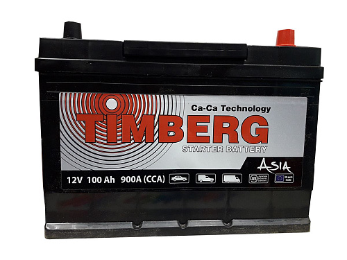 Аккумулятор  Timberg Asia 6СТ-100 VL (о.п.) MF125D31L ниж.креп. [д296ш172в220/900]   [D31]