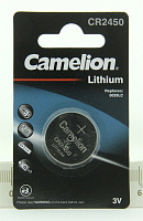 /Батарейка литиевая дисковая специальная 3В 1шт Camelion Lithium CR2450-BP1